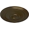 Ekena Millwork Reece Ceiling Medallion (Fits Canopies up to 6 3/4"), Hand-Painted Brass, 21"OD x 1 1/4"P CM21REBRS - alternate 3